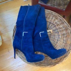 Nine West Blue Suede Boots